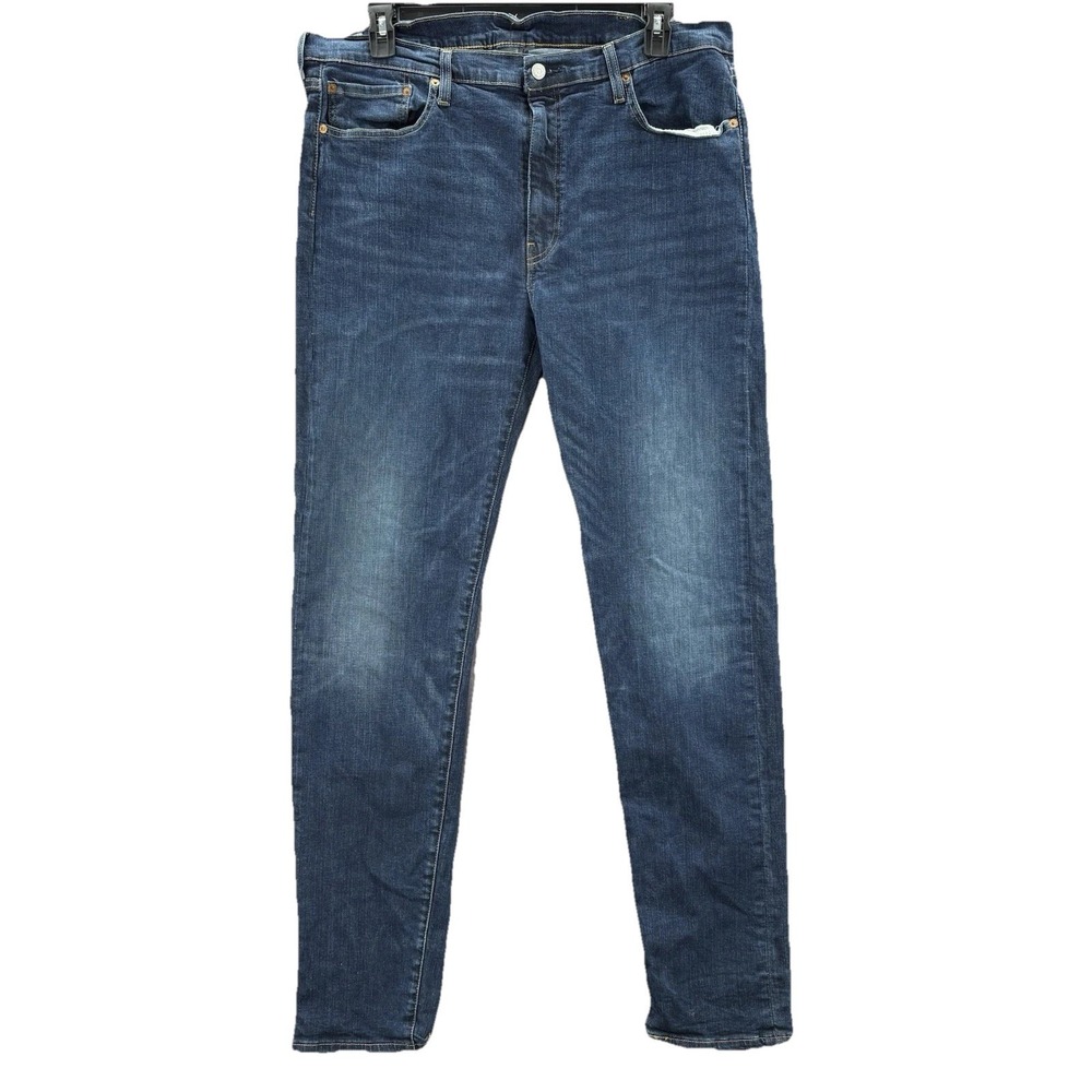 Levis 502 Jeans Mens 40x38 (38x36) Dark Blue Wash Straight Leg Premium